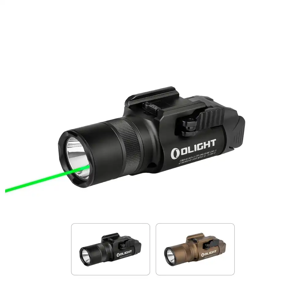 Baldr Pro R Rechargeable Tactical Light with Green Laser
